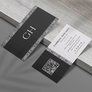 Modern professionell Monogram Minimalist Business Visitkort