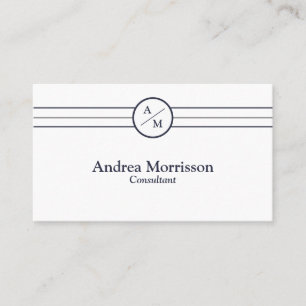 Modern Professionell Monogram Visitkort
