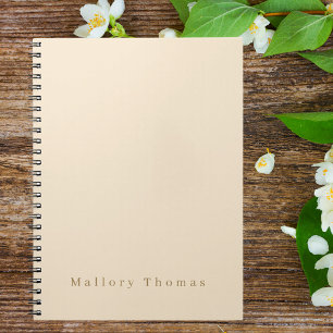 Modern Professionell Monogrammed Minimalistiskt El Anteckningsbok