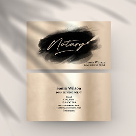 Modern Professionell Notary Loan Signing Agent Visitkort