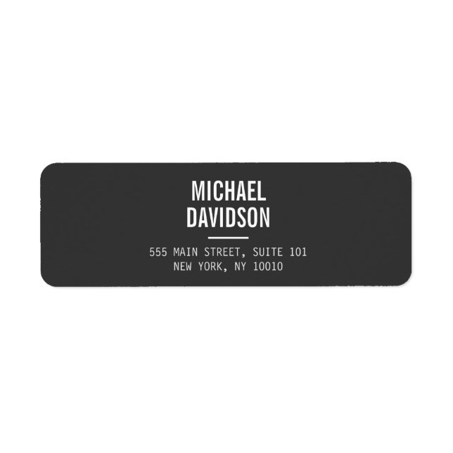 MODERN PROFESSIONELL nr 4 Returadress Etikett (Framsidan)