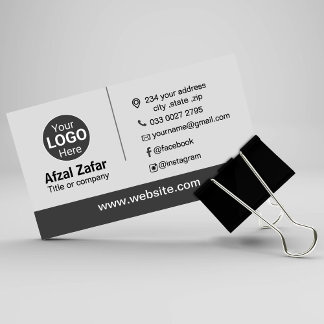 Modern professionell personlig logotyp, namn adres visitkort
