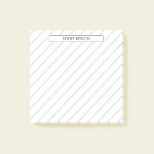 Modern Professionell Personlig Namnskylt Post-it Block