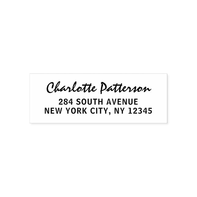 Modern Professionell - personlig Returadress Självfärgande Stämpel (Design)