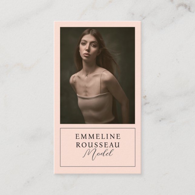 Modern Professionell Photo Affärskort Visitkort (Framsida)