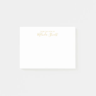 Modern professionell post-it block