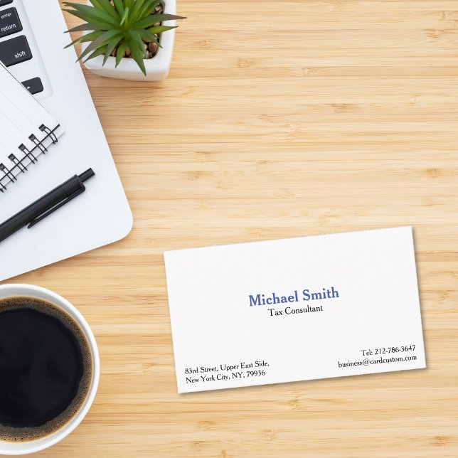 Modern Professionell Premium-tjockt Affärskort Visitkort (Modern Professional Premium Thick Business Card)