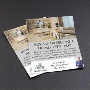 Modern Professionell Real Gods Agent Anpassningsba Flygblad