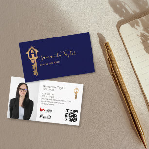 Modern Professionell Real Gods Lägg till bild QR-k Visitkort