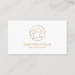 Modern Professionell Real Gods Mountain Realty Bu Visitkort