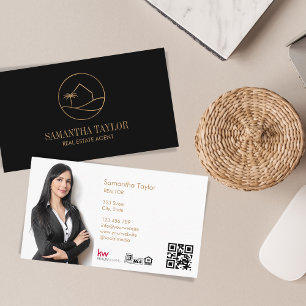 Modern Professionell Realtor Infoga foto House Visitkort