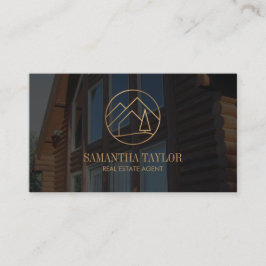 Modern Professionell Realtor Mountain Realty QRCod Visitkort