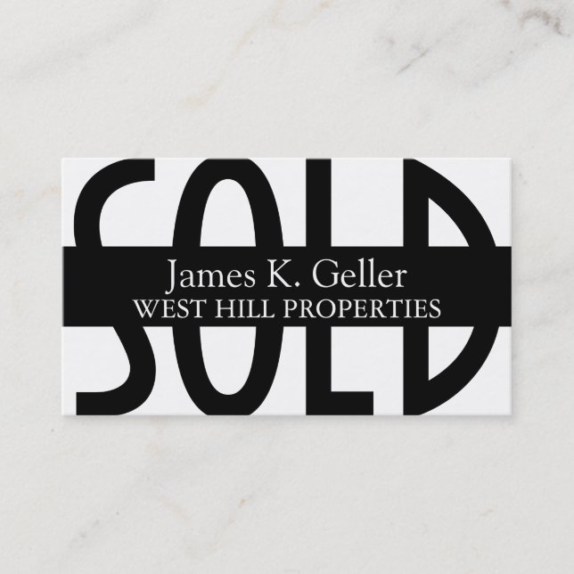 Modern Professionell Realtor Real Gods Business Visitkort (Framsida)