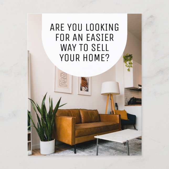 Modern Professionell Realtor Simple Brochure Flyer (Framsidan)