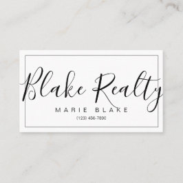 Modern Professionell - realtor Visitkort