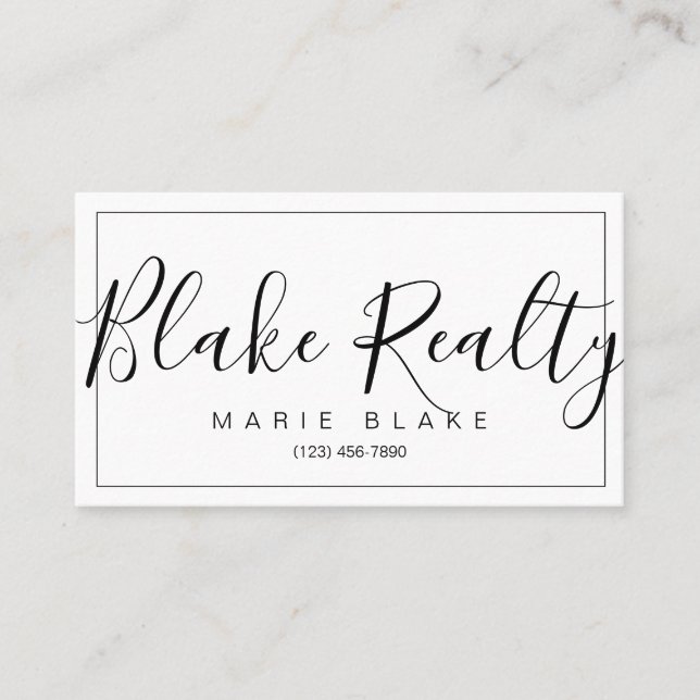 Modern Professionell - realtor Visitkort (Framsida)