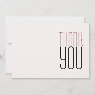 Modern Professionell Rosa Guld Minimalistisk Tack Kort