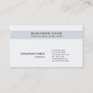 Modern Professionell Sleek Trendig Classy Plain Visitkort