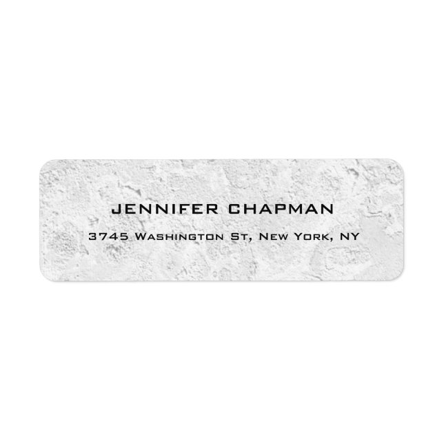 Modern Professionell-väggdesign för oformaterad El Returadress Etikett (Framsidan)