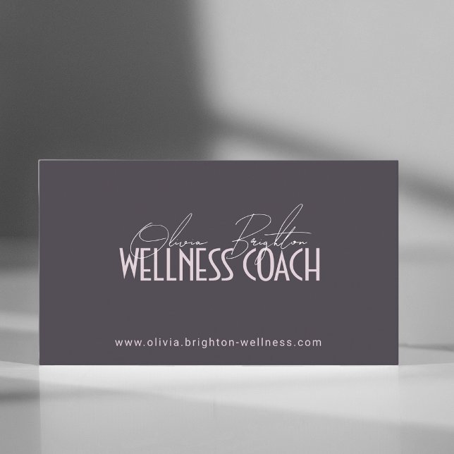 Modern Professionell Wellness Coach Högklassig Visitkort (Skapare uppladdad)