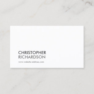MODERN PROFESSIONELL White Visitkort