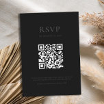 Modern projektionsyta, minsta lilla Bröllop OSA Kort<br><div class="desc">Moderna bröllop OSA med minimal design i masksvart färg.</div>