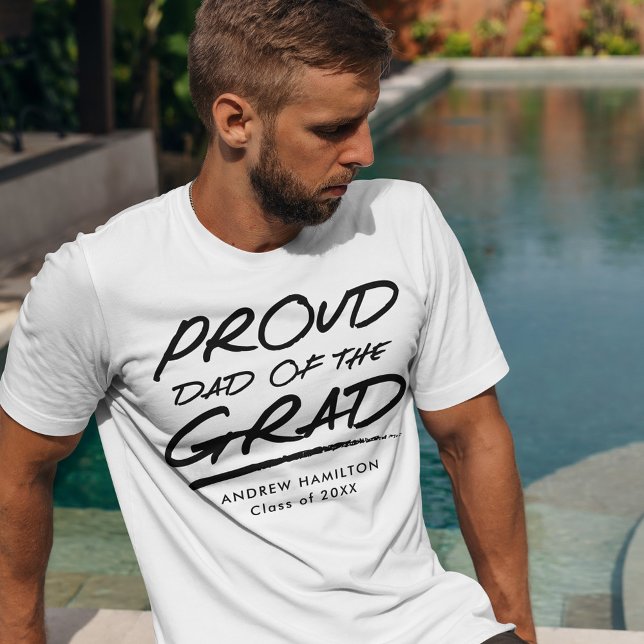 Modern Proud Pappa i Grad T Shirt (Skapare uppladdad)