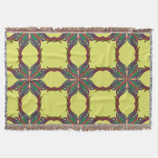 Modern psychedelic mandala filt