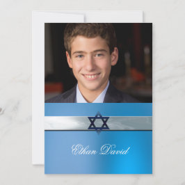 Modern, Pub Mitzvah, Anpassningsbar Fotoinbjudan Inbjudningar