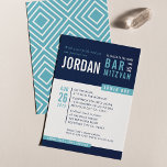 MODERN PUB MITZVAH coola fet blottblått akvarieblå Inbjudningar<br><div class="desc">genom att kattmasard > WWW.SIMPLYSWEETPAPERIE.com Kärlek, men skulle vilja se vissa förändringar - ett annat färg-schema, produkt, foto eller anpassad för ett annat tillfälle - ingen oro bara kontakta mig - jag är lycklig för att hjälpa till! - - - - - - - - - - - - -...</div>