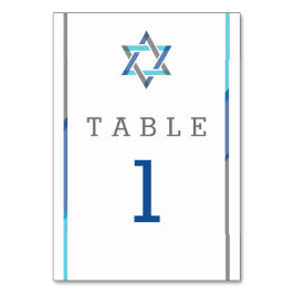 Modern Pub Mitzvah-design - Svart och ett av de sv Bordsnummer