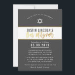 MODERN PUB MITZVAH snyggt mörk grått guld Inbjudningar<br><div class="desc">med kat masard >> kat@simplysweetPAPERIE.com <<< PUB MITZVAH Inbjudan till ditt barn att konfigurera trendiget som mall är det enkelt att lägga till egna uppgifter eller slått anpassningsknappen och du kan lägga till eller ändra text, typsnitt, storlekar osv. TIP: 1. Om du vill ändra/flytta grafik/ändra bakgrund slå färg knappen "anpassa"....</div>