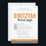MODERN PUB MITZVAH trendig date orange grått Inbjudningar<br><div class="desc">genom att kattmasard > WWW.SIMPLYSWEETPAPERIE.com Kärlek, men skulle vilja se vissa förändringar - ett annat färg-schema, produkt, foto eller anpassad för ett annat tillfälle - ingen oro bara kontakta mig - jag är lycklig för att hjälpa till! - - - - - - - - - - - - -...</div>