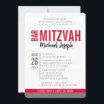 MODERN PUB MITZVAH trendig datum rött grått Inbjudningar<br><div class="desc">genom att kattmasard > WWW.SIMPLYSWEETPAPERIE.com Kärlek, men skulle vilja se vissa förändringar - ett annat färg-schema, produkt, foto eller anpassad för ett annat tillfälle - ingen oro bara kontakta mig - jag är lycklig för att hjälpa till! - - - - - - - - - - - - -...</div>