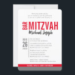 MODERN PUB MITZVAH trendig datum rött grått Inbjudningar<br><div class="desc">genom att kattmasard > WWW.SIMPLYSWEETPAPERIE.com Kärlek, men skulle vilja se vissa förändringar - ett annat färg-schema, produkt, foto eller anpassad för ett annat tillfälle - ingen oro bara kontakta mig - jag är lycklig för att hjälpa till! - - - - - - - - - - - - -...</div>
