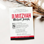 MODERN PUB MITZVAH trendig datum rött Inbjudningar<br><div class="desc">genom att kattmasard > WWW.SIMPLYSWEETPAPERIE.com Kärlek, men skulle vilja se vissa förändringar - ett annat färg-schema, produkt, foto eller anpassad för ett annat tillfälle - ingen oro bara kontakta mig - jag är lycklig för att hjälpa till! - - - - - - - - - - - - -...</div>