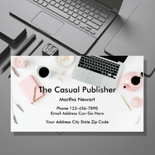 Modern Publisher Business Card Visitkort