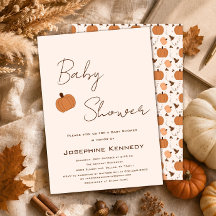 Modern pumpa könsneutrala baby shower-inbjudan