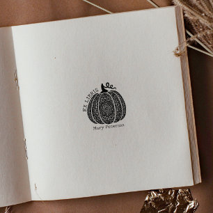 Modern pumpamandala anpassad ex libris, bok stämpel