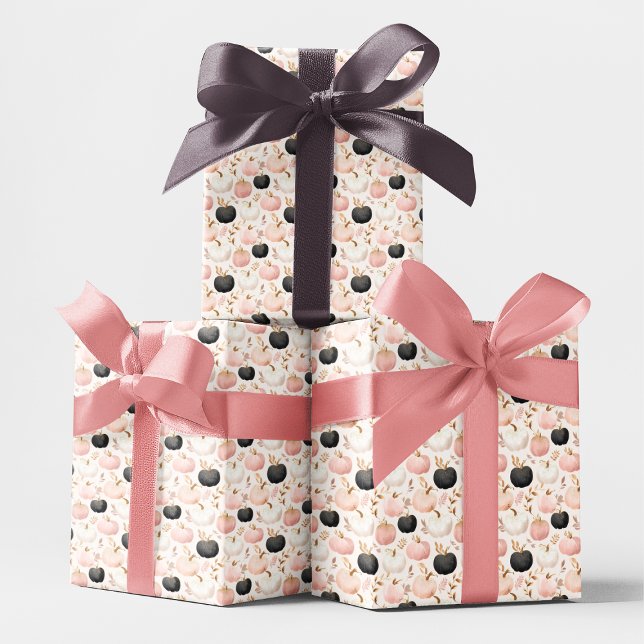 Modern Pumpkin Monogram - Personlig - inledning Presentpapper (Skapare uppladdad)