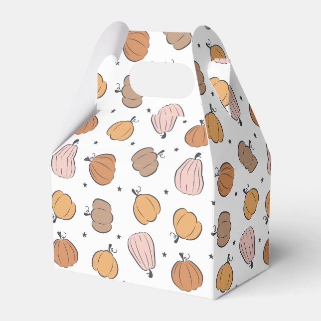 Modern Pumpkin Mönster - favoritboxar Presentaskar (Framsidan Sidan)