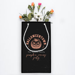 Modern Pumpkin Orange Black Halloween fest