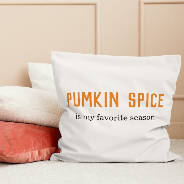 Modern Pumpkin Spice är min favoritsäsong Kudde (Skapare uppladdad)