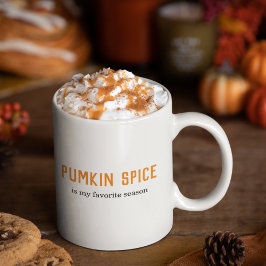 Modern Pumpkin Spice är min favoritsäsong Två-Tonad Mugg