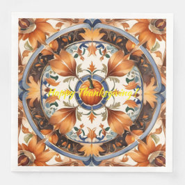 Modern Pumpkin-Thanksgiving - höstsamling Pappersservett