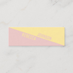 Modern Punchy Pastel Duotone - Affärskort Mini Visitkort