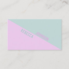 Modern Punchy Pastel Duotone - Affärskort Visitkort