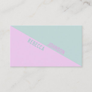 Modern Punchy Pastel Duotone - Affärskort Visitkort