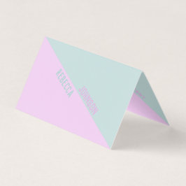 Modern Punchy Pastel Duotone - Affärskort Visitkort