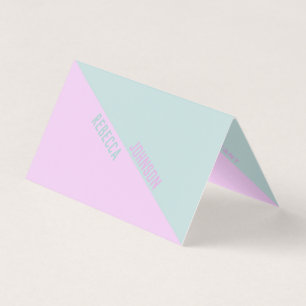 Modern Punchy Pastel Duotone - Affärskort Visitkort